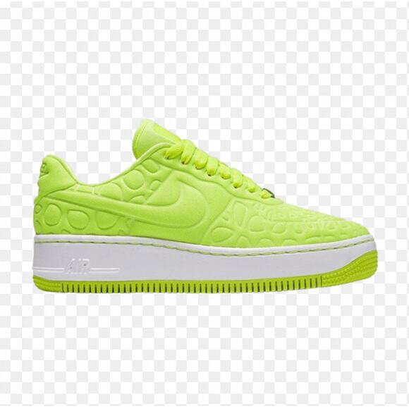 Nike Air Force 1 Upstep SE Volt Size 9.5 - Picture 1 of 10